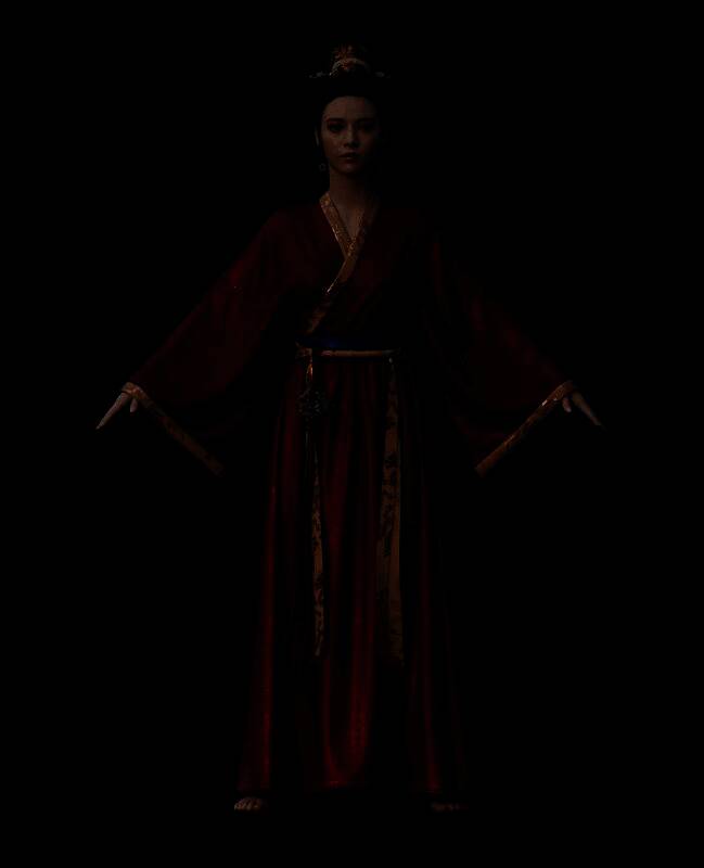 亢金星君宫装版手持道具特写，细节处理精致考究