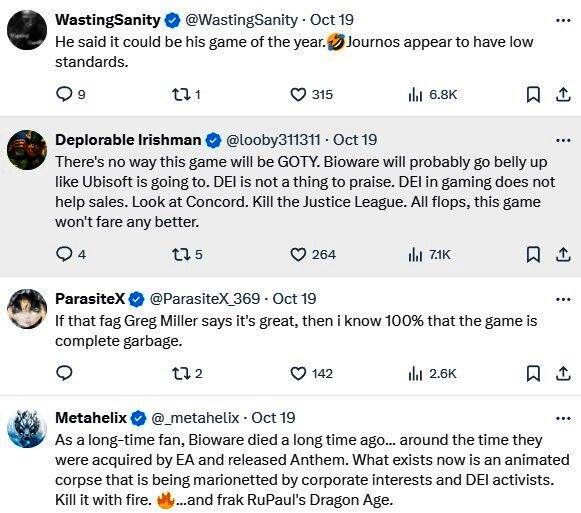 玩家社区讨论截图，展示对觉醒文化游戏的负面情绪