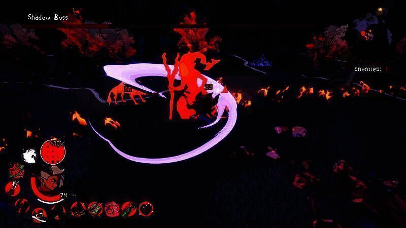 地下城探索画面，主角手持武器穿越阴暗隧道，光影效果逼真