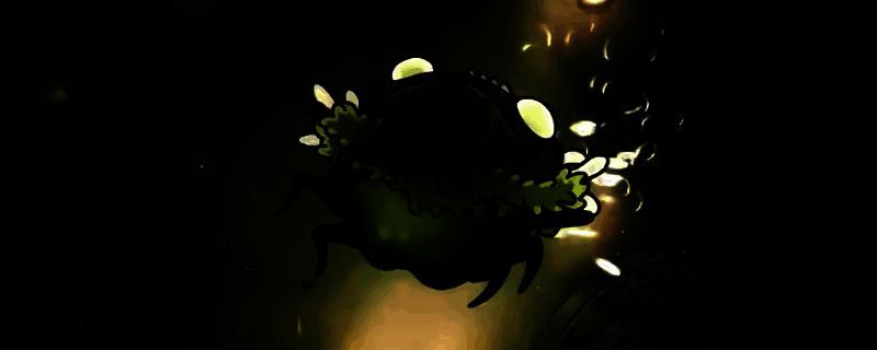 伟大的格洛在腐汁泽中的战斗场景，背景为绿色沼泽与藤蔓缠绕的石柱，BOSS手持发光炸弹准备投掷