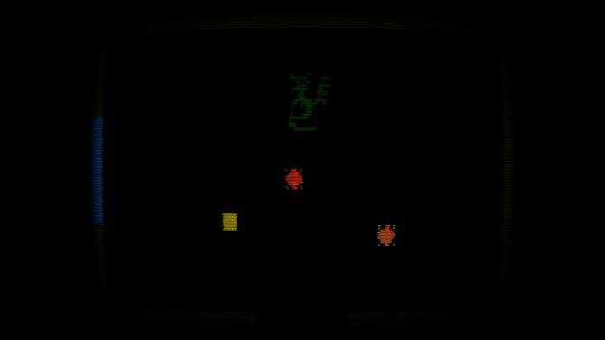 游戏内恐怖生物阴影潜伏在角落，营造压抑氛围