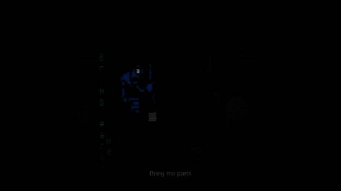 主角站在镜子前，镜中映出扭曲的影像，暗示现实与虚幻交错