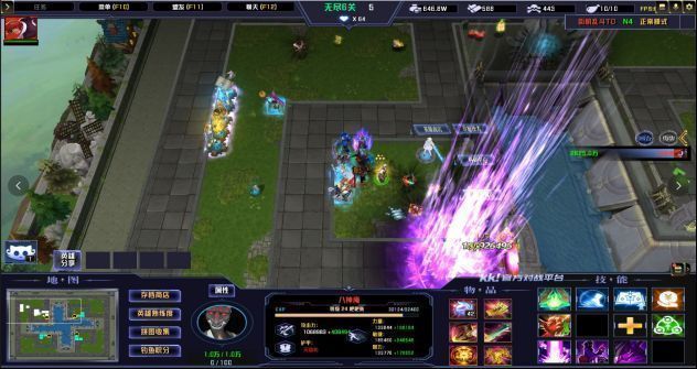 街机乱斗TD无尽模式，玩家不断挑战更高关卡