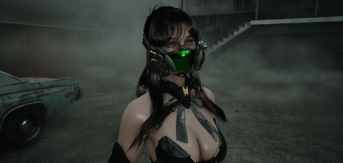 游戏内实机画面展示：玛丽亚以新皮肤形象出现在昏暗走廊中，氛围依旧压抑但角色造型焕然一新