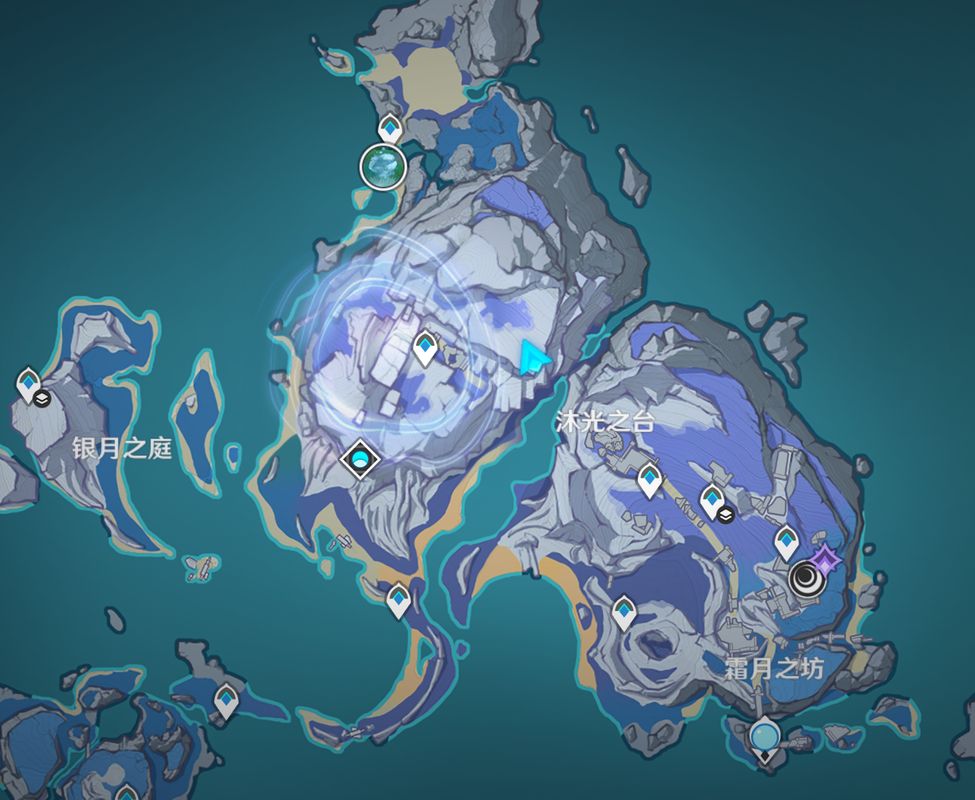 小鹿神瞳后方隐藏宝箱示意图