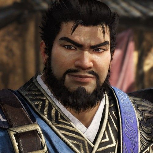 夏侯渊角色立绘，未戴头盔显得更年轻