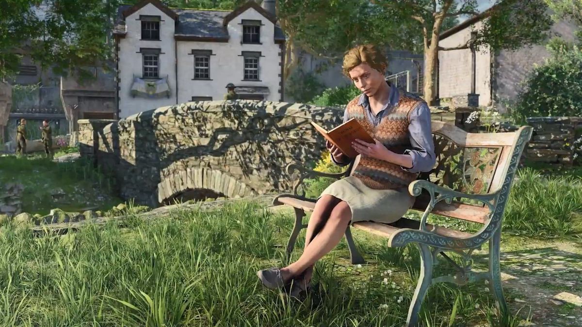 地下掩体内部场景，昏暗灯光与破败墙壁营造紧张氛围