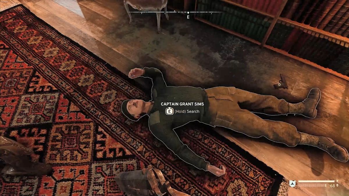 主角手持武器，面对未知威胁保持高度戒备状态