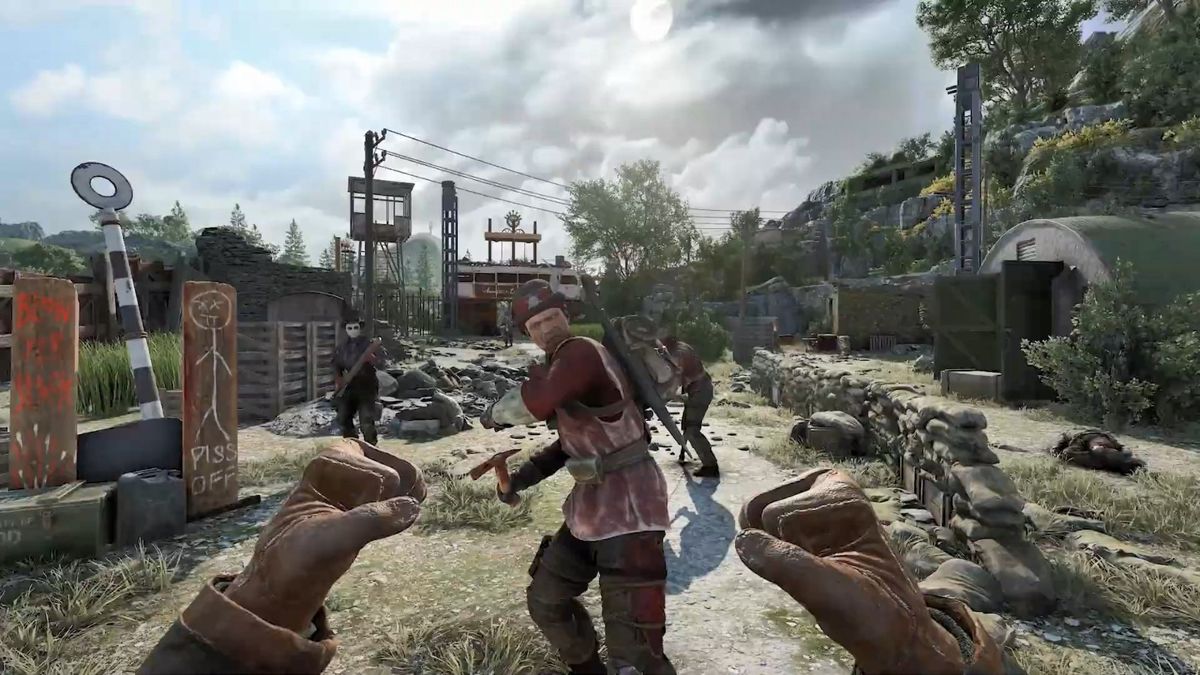 游戏界面展示，显示生存状态与任务指引