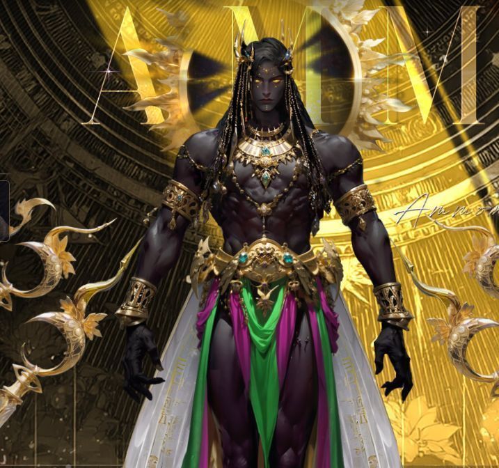 阿蒙·拉技能面板界面截图，清晰标注各项技能名称与图标