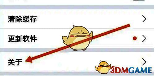 关于页面中‘版本记录’按钮特写