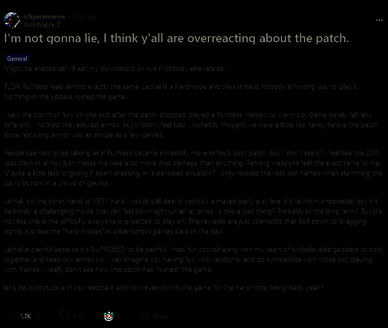 玩家自制讽刺图片：‘下一个被削弱的是呼吸系统吗？’配以角色戴面罩画面