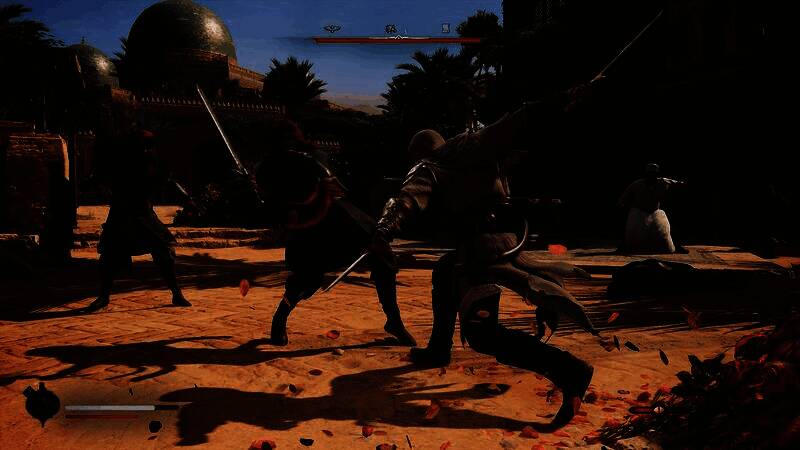 游戏内巴格达城市全景截图，展现中东风格建筑群与热闹市集场景