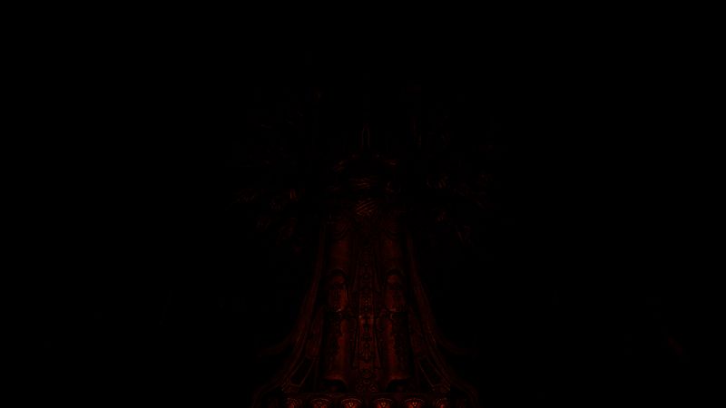 游戏场景还原四川平武县报恩寺，飞檐斗拱清晰可见，氛围庄严肃穆