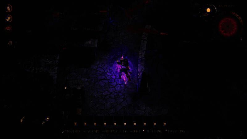 Boss战概念图，巨大的旧日支配者悬浮于星空之中，下方是渺小但坚定前进的RailGod列车