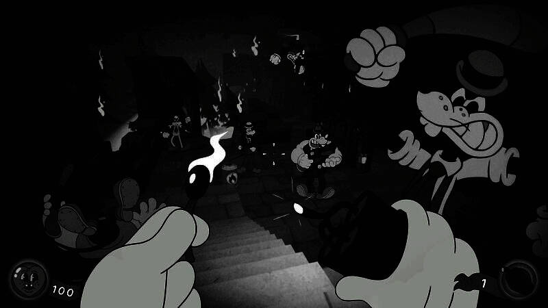 战斗场景截图，主角在空中翻滚射击，子弹轨迹清晰，特效动感十足