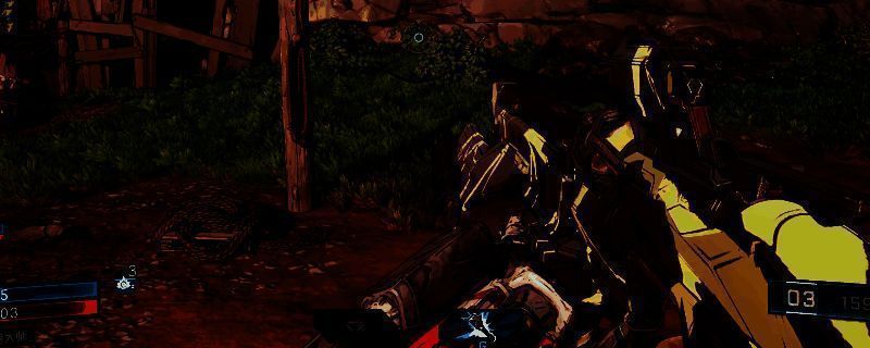 《无主之地4》中金色传奇武器‘圣萨巴鸣鸟’的详细属性界面展示，突出显示其金词条‘决斗手枪’带来的伤害增益效果