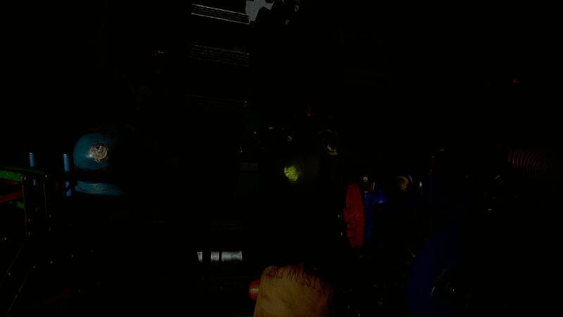 小队在布满符文的密室中执行任务，光线诡异，气氛紧张