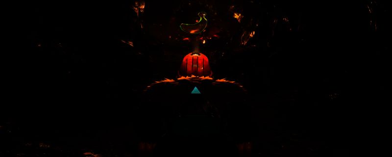 咚奇刚在昏暗的地下洞穴中挥拳砸碎岩石，周围散落着金色砖块和香蕉皮，场景充满奇幻工业风