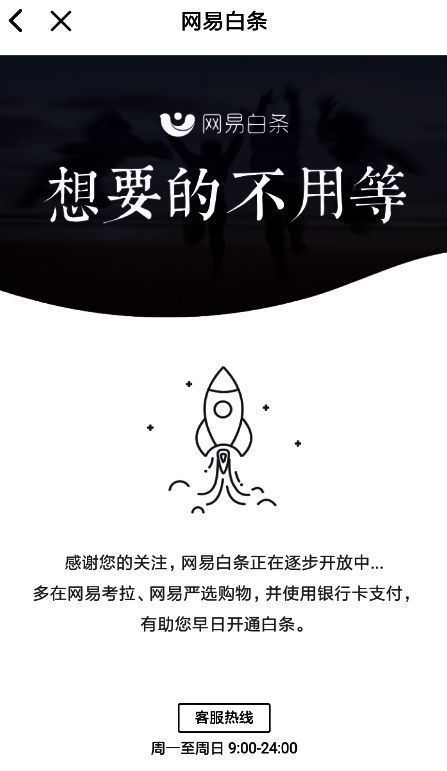 白条开通成功提示界面，展示可用额度与分期选项