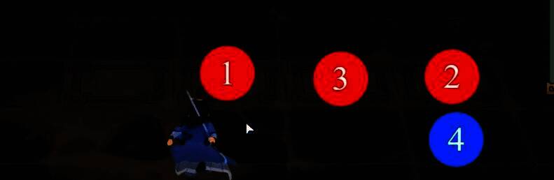 玩家在昏暗古庙中接近发光封印，周围刻满符文，气氛神秘而紧张