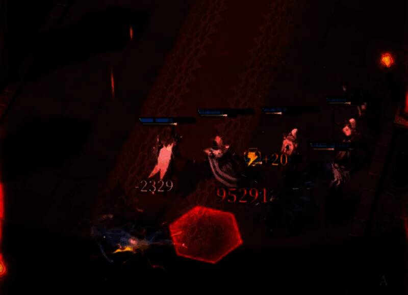 玩家操控的角色阵容展示界面，包含法师、战士和辅助角色，技能栏亮起表示备战状态