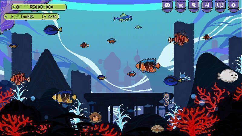 玩家正在使用扭蛋机抽取新鱼种，屏幕上弹出闪光特效，显示‘SSR级幻光水母获得’提示