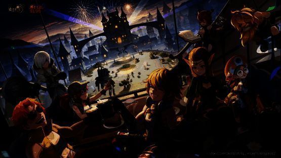 合金弹头联动角色立绘展示，人物身穿标志性军装，手持重火力武器，背景为爆炸特效与像素风元素