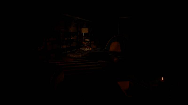 远处山坡上矗立一座残破教堂，乌鸦飞过灰暗天空，环境透露出不祥气息