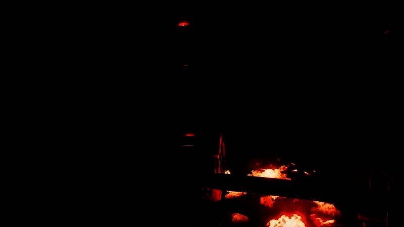 特写镜头展示怪物头部结构，耳朵异常发达，面部无眼，凸显其依靠听觉捕猎的特性