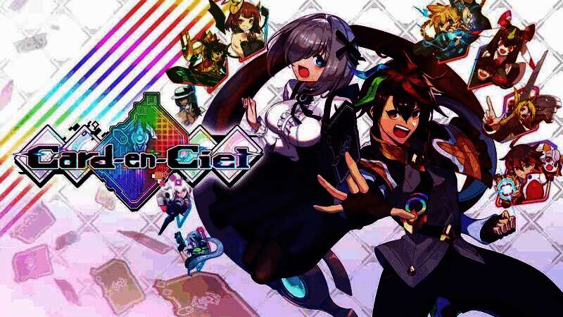 《Card-en-Ciel 天穹卡牌录》游戏画面展示，充满幻想风格的卡牌对战场面，角色与特效绚丽