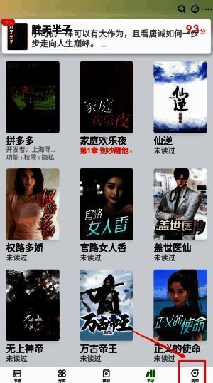 甜瓜小说设置页面截图，清晰标注出青少年模式入口位置