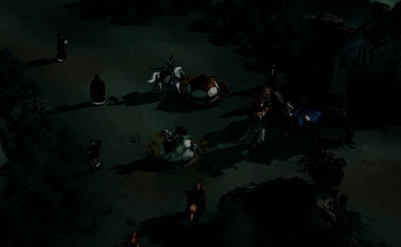 不同地形对比图：左侧草原上火焰肆虐，右侧河边火势刚起即被浇灭