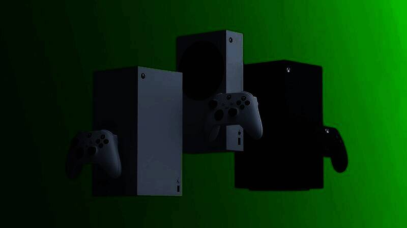 三台主流游戏主机并排摆放：Xbox Series X、PS5和Switch 2，象征当前主机市场竞争格局