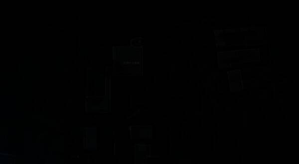 长弓溪谷地图右下角高亮区域，箭头指向小屋旁的密码门位置