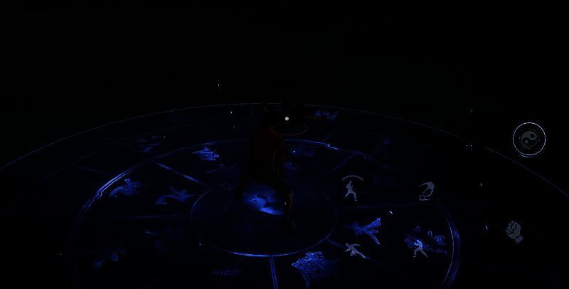 王也入世释放终极必杀技场景，双掌推出太极气劲，敌人被重重击飞，空中留下残影轨迹