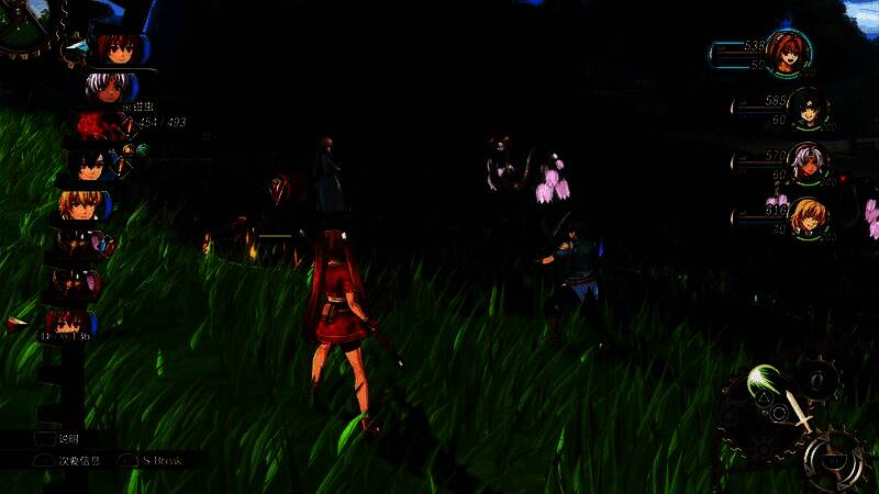 多人合影模式界面截图，多个主要角色以Q版形象排列，可供玩家自由调整站位与表情