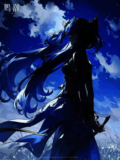 《鸣潮》官方社交媒体头图中尤诺重新出现，背景光影绚丽，角色神情坚定