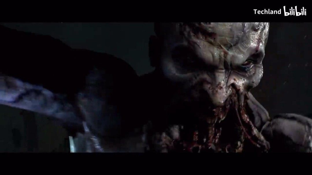 森林深处的巨大实验设施内部，布满机械装置与冷冻舱，营造出阴谋揭晓前的紧张气氛