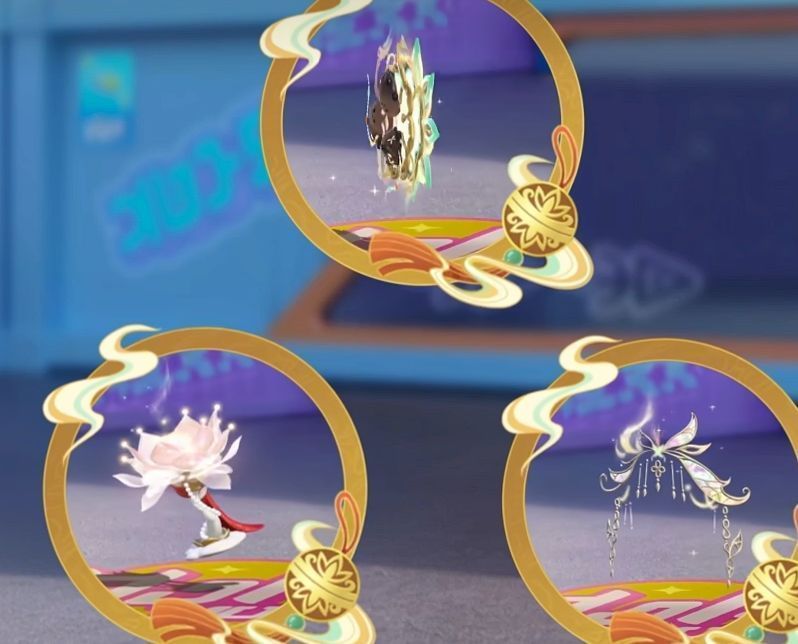 赛季通行证界面截图，展示各阶段奖励图标，包括皮肤、配饰和特效