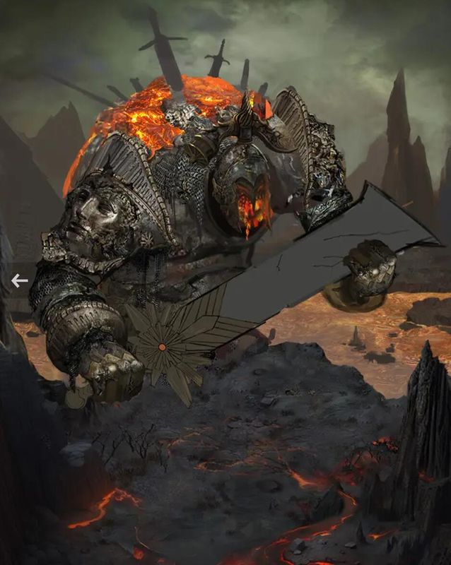 玩家角色使用缴械技能命中巴姆的手臂，使其武器脱手，战斗UI显示攻击中断提示