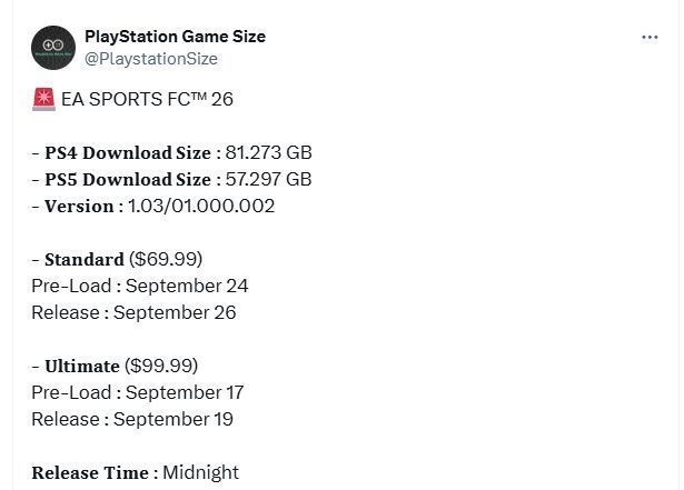 《EA SPORTS FC 26》PC版游戏界面截图，显示主菜单选项与球员数据面板细节