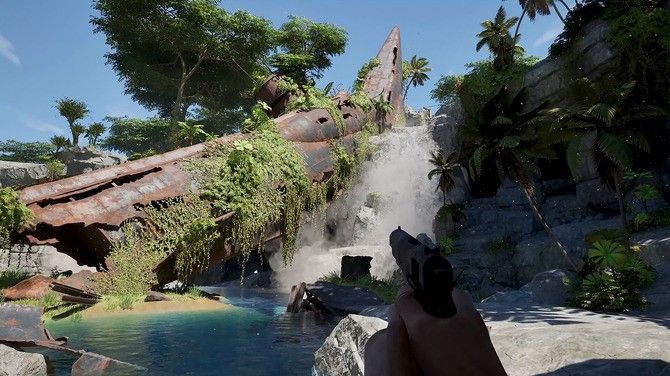 工作台界面展示，玩家正在组装一把带有改装弹匣和瞄准镜的重型手枪