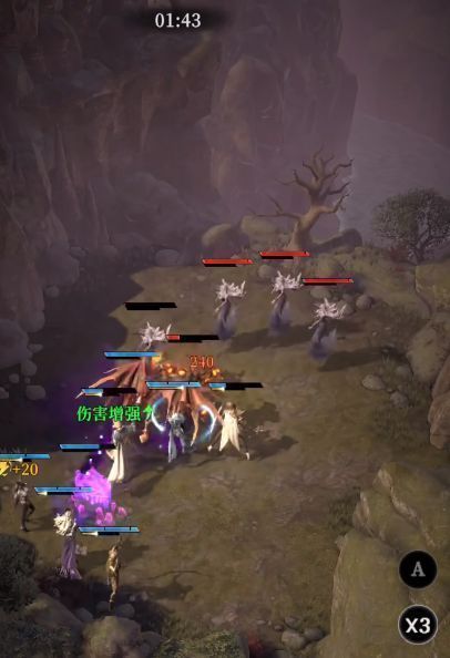 伊兰角色形象，狼人战士造型，手持双刃，背景为森林夜晚场景