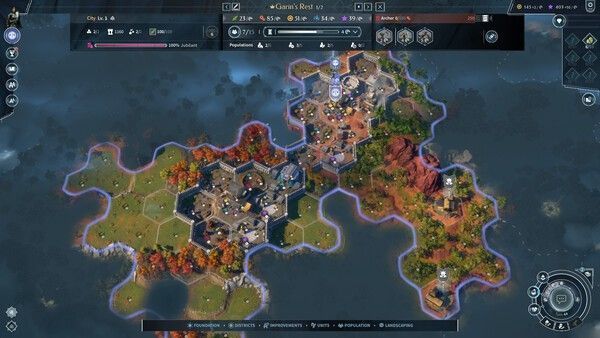 地图界面展示多文明势力范围，彩色标记显示资源分布与战争冲突区域