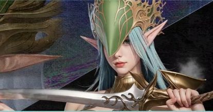 塞拉菲妮发动吸血技能瞬间，红色能量波扩散，周围敌人被击退，自身血条回升