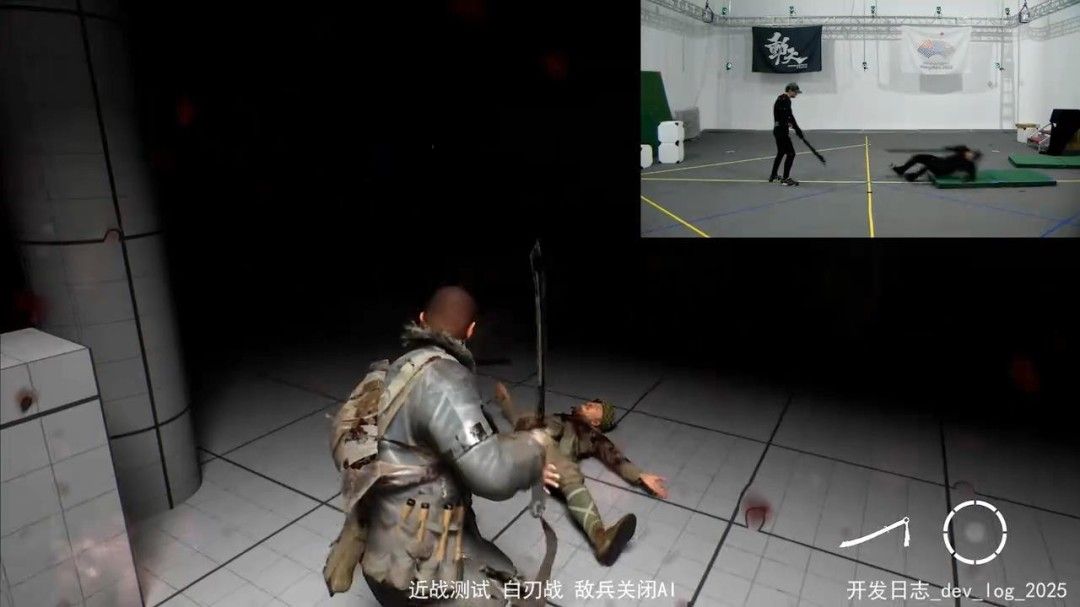 战斗爆发瞬间，子弹击起尘土，角色快速翻滚躲避火力