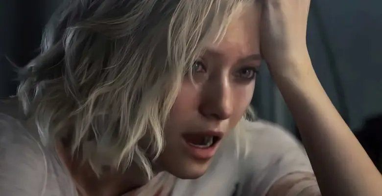 《生化危机：安魂曲》Switch2版游戏封面展示，背景为昏暗走廊中弥漫着血色光影，主角轮廓隐约可见