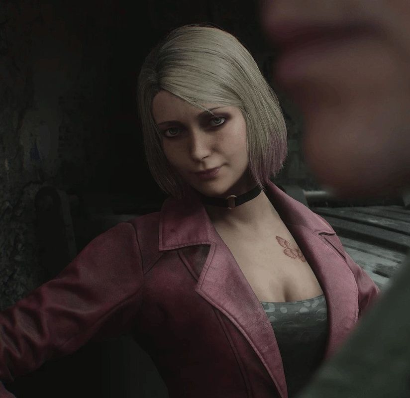 游戏UI界面展示存档点画面，背景为模糊的医院走廊，红色字体显示‘应愿而生’章节名称