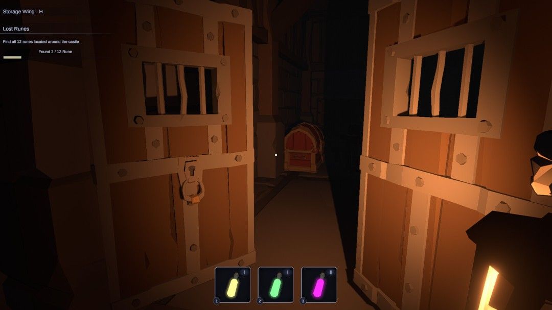 胜利画面：仪式完成，城堡崩塌，阳光穿透乌云洒落在废墟之上